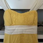 Vintage Yellow and White Swing Dress Gold Size XS Photo 1