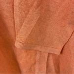 PBJ Blues Orange Acid Wash Denim Collar Button Front Tunic Sweater Large Photo 7