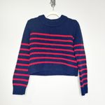 La Ligne Womens Mini Marin Sweater Striped Wool Cashmere Blend Red Blue Size M Size M Photo 2