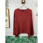 Goldie Rust Red Knit Sweater with Tie Side - Size - M/L Photo 5
