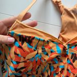 OFFLINE by Aerie Tropical Leaf Print Sports Bra Medium Support XL Orange Blue Photo 6