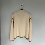 Entro  Women’s Contrast Piping Quarter Zip Sweater Size Large NWT Photo 6