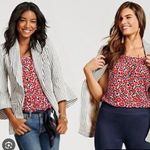 CAbi Modern Flipside Floral Blouse Photo 1