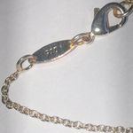 925 Silver Tone Red Floral Handmade Reversible Pendant Boho Necklace Gold Photo 6