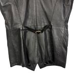 Bagatelle Vintage  Black 100% Cow Leather Vest Gold Hardware Grunge Indie Sleeze Photo 6