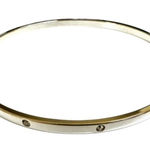 Swavorski Swarovski silver tone thin bangle bracelet Photo 0
