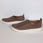 Vionic  Taupe Zinah Slip-On Sneaker Nubuck Leather Casual Comfort Women's 8.5 Photo 4