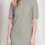 Boden Grey Heather Hattie Textured Ribbed Shift Dress Size 8 Gray Photo 1