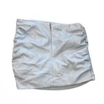 Lamarque Astrid Leather Blend Mini Skirt Baby Blue Small Photo 4