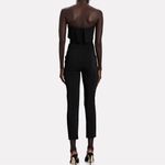Cushnie Folded Strapless Fitted Slim‎ Leg Ankle Cropped Jumpsuit NWT Black Size 0 Photo 2