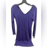 Theory  Kieste Classic Edgy Purple Long Sleeve Dress Size Medium Photo 5