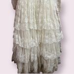 Vintage 50s Cupcake Lace Long Sleeve Cream Wedding Dress Size 6 Photo 6