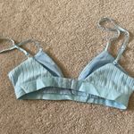 Princess Polly  blue ribbed triangle bralette Photo 2