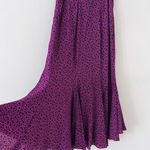 carole little Vintage  Skirt Womens Size 6 Purple Floral Maxi Made in the USA Photo 1