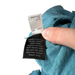 Vera Wang Simply Vera Sutton Blue Jacquard Asymmetric Hem Blouse Photo 9