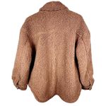 NWOT Women’s Size L Coastal Cottage Cozy Brown Teddy Collar Jacket CoffeeShop Size L Photo 1