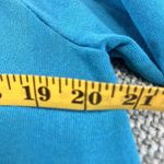 Jerzees Vintage Horse Carousel Sweatshirt  Glitter Pullover M 80s USA Crew Teal Photo 2