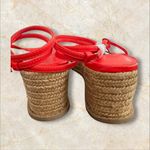 Nine West Alex Wedge Sandal in Orange size 9 NWOB Photo 2