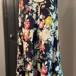 Saks 5th Avenue Floral Navy AOP Sleeveless Flowy Boho Festival Dress Photo 0