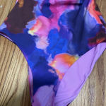 Jonathan Simkhai Judite Watercolor‎ One Piece Cut Out Bathing Suit Size Small Photo 5