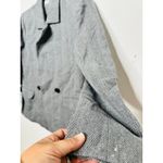 ANINE BING ANNIE BING Grey Wool Blend Boxy Cut Style Oversized Striped Becky Blazer size S Photo 6