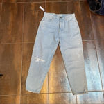 Betro Simone premium denim mom’s jeans high waisted distressed Sz 32 NWT Photo 9