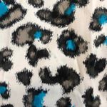 Donna Degnan animal print turquoise pencil skirt Women's Size 8 Black Photo 3