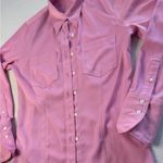 Levi's Levi’s Women’s Pink Silky Button Down Longsleeve Shirt XS Photo 3