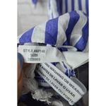 J. CREW Striped Tunic shirt Dress Belted blue white Cotton Poplin beach summer 0 Photo 8