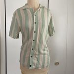Target Tan And Mint Button Down Shirt Photo 1