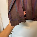 Diane Von Furstenberg VTG 80s Vintage  Plaid Flannel Button Down Shirt Size 12‎ L Photo 5