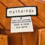 Mythology boutique leather jacket Women's sienna color with leather details Brown Size 4 Photo 6