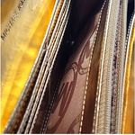 Michael Kors Plum Leather Long Wallet with Gold Name Plate Photo 4