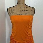 SheIn Orange Scrunch Tube Top Photo 0