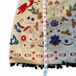 Umgee  nwt Boho Embroidered Mini Skirt Bird Flower Mexicana Folk Pattern Sz M Photo 6