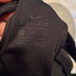 Nike  Women's Classic Dri Fit Black Sports Bra with White Logo Photo 2