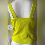 FCT with Love | Basics Bright Yellow Green Buckle Tank Crop Top | NWT | Large Photo 1