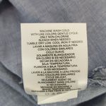 Ellen Tracy  Sleeveless Blue Linen Tunic with Gold Zipper Size Small Linen Top Photo 7