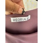 Reoria Halter High Round Neck Stretchy Racerback Leotard Bodysuit Snap Closure S Purple Photo 6