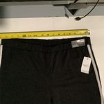 Rue 21 Black and White Leggings with Side Stripes Photo 2