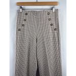 EXPRESS Women’s Small White, Black, & Orange Tweed Pants w/ Button Accents Photo 1