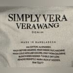 Simply Vera Women's Wang gray denim jean shorts - raw hem - size 12. Bermuda. Photo 5