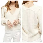 Free People Reverie V-Neck Sweater Vanilla  Photo 1