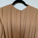 Winter Muse Jasmine Smocked Dress Tan Size Medium Photo 8