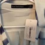 Blue and white wrap dress with slip included NWT Size 2 Photo 2