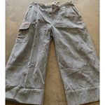 Ralph Lauren Vintage Jeans Co. Pants 12 Blue White Stripe Cropped Cargo Pockets Photo 12