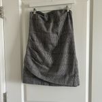 House of Harlow New  Houndstooth Wool Blend Strapless Ruched Academia She… Photo 3