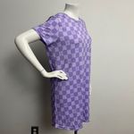 Juicy Couture Juicy by Purple Checkered T-shirt Sleepwear Dress Sz M Soft Comfy Photo 2