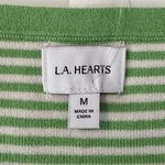 LA Hearts Green White Striped V Neck Cropped Tank Top Size Medium NWT Streetwear Photo 5