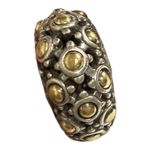 JOHN HARDY DOT DOME RING, .925/18K, SIZE 7 Silver Gold Crafted Ring Photo 2